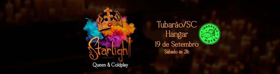 Capa STARLIGHT - QUEEN E COLDPLAY NA HANGAR