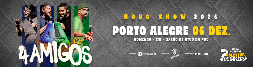 Capa 4 AMIGOS NOVO SHOW 2026 - PORTO ALEGRE 
