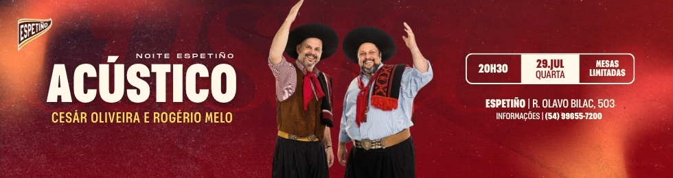 Capa CÉSAR OLIVEIRA E ROGÉRIO MELO ACÚSTICO NO ESPETIÑO