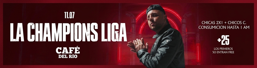 Capa LA CHAMPIONS LIGA EN CAFÉ DEL RÍO