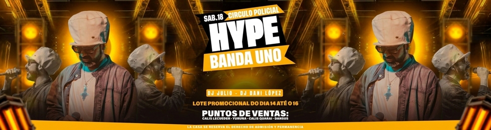 Capa HYPE PRESENTA BANDA UNO EN VIVO
