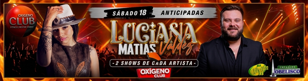 Capa 18/07 OXIGENO CLUB - MATIAS VALDEZ - LUCIANA