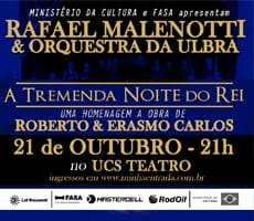 Miniatura RAFAEL MALENOTTI E ORQUESTRA DA ULBRA EM: A TREMENDA NOITE DO REI.