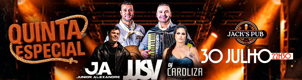 Capa QUINTA ESPECIAL NA JACKS PUB 30.07