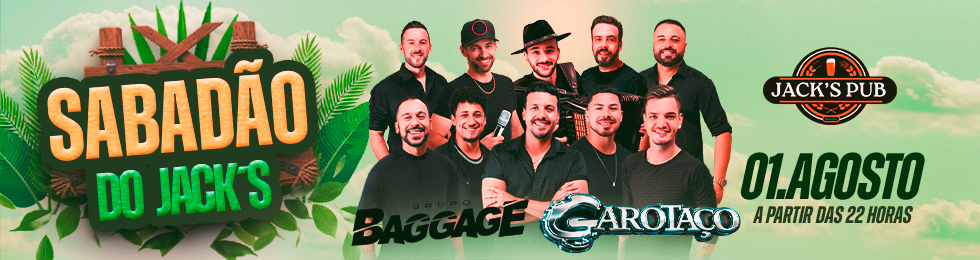 Capa SABADÃO DO JACKS NA JACKS PUB