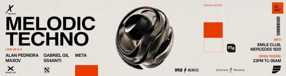 Capa  X PRODUCCIONES PRES. MELODIC TECHNO