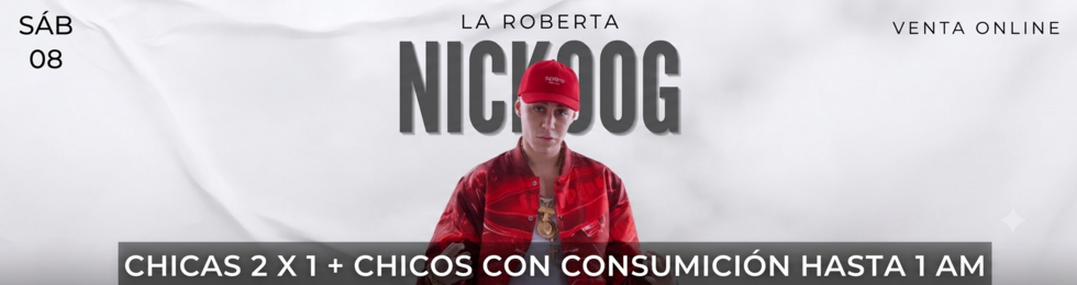 Capa NICKOOG EN LA ROBERTA