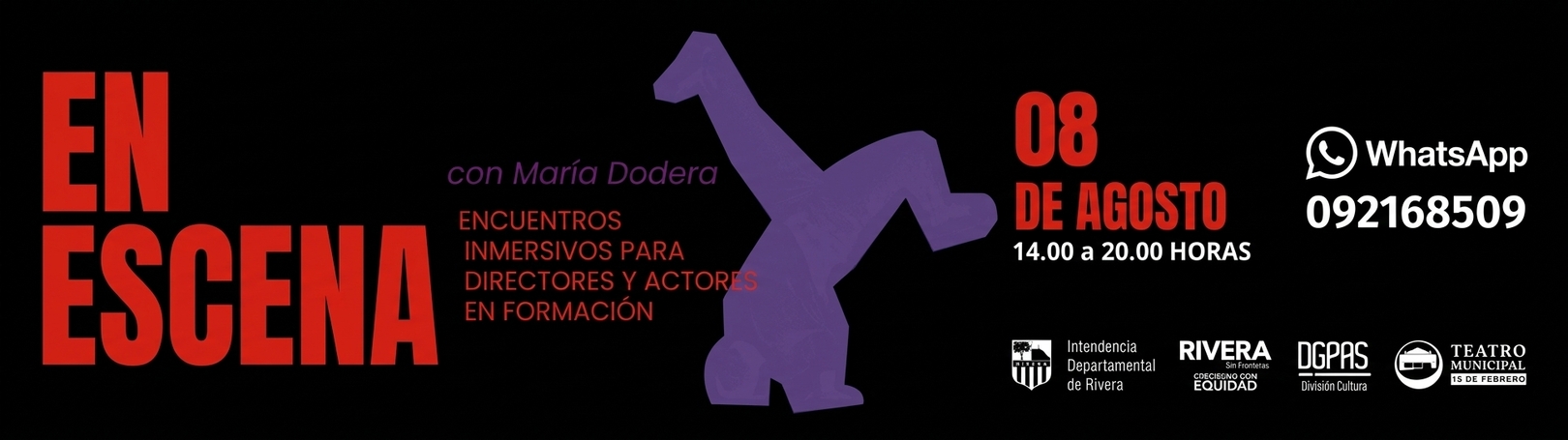 Capa EN ESCENA DE AGOSTO CON MARÍA DODERA