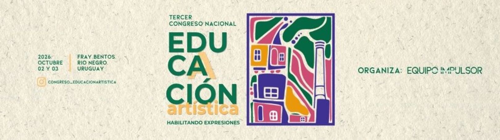 Capa TERCER CONGRESO NACIONAL DE EDUCACIÓN ARTÍSTICA