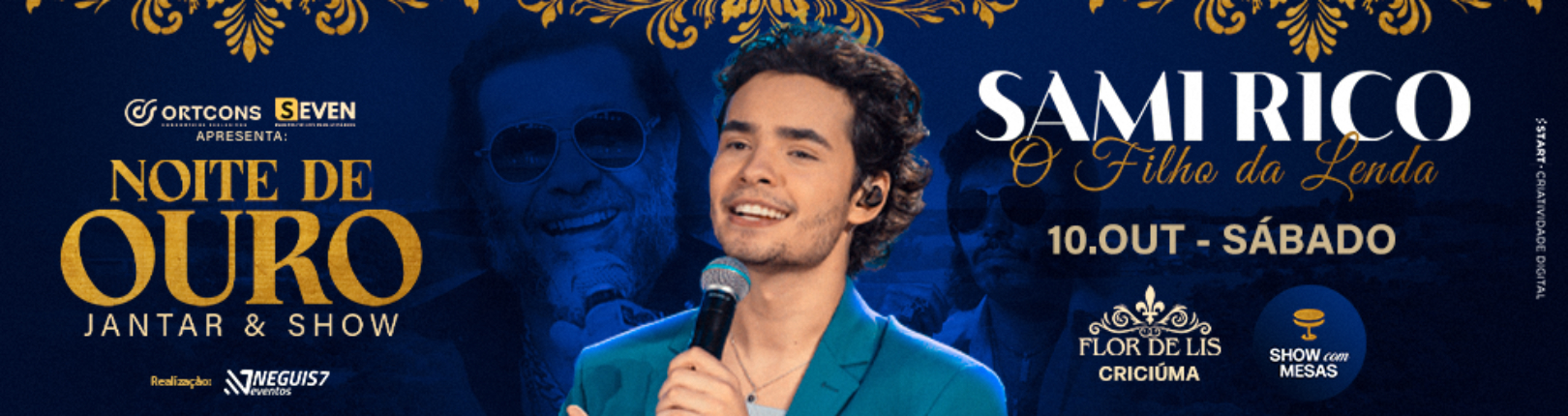 Capa SAMI RICO - NOITE DE OURO JANTAR E SHOW