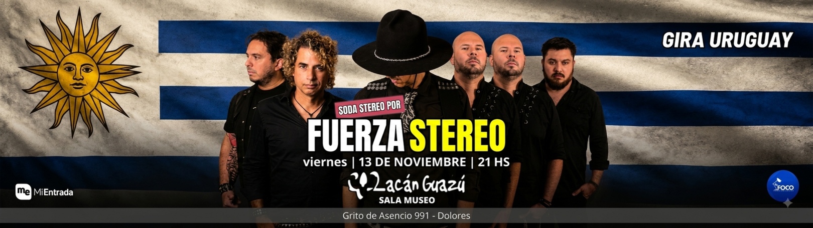 Capa FUERZA BRUTA / BANDA TRIBUTO A SODA STEREO