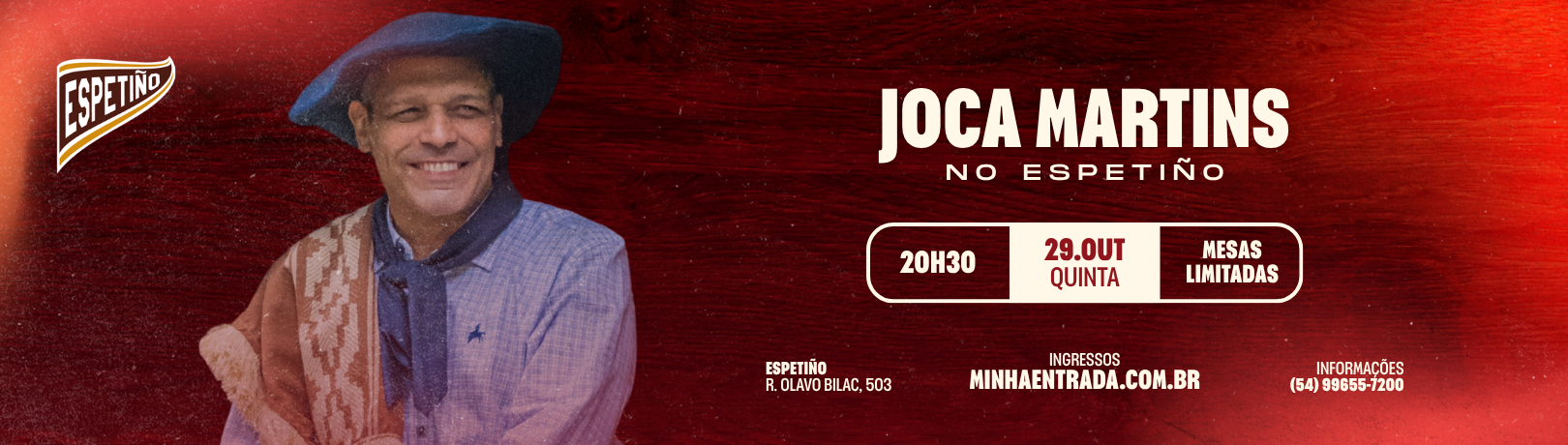Capa ANIVERSÁRIO DO ESPETIÑO COM JOCA MARTINS