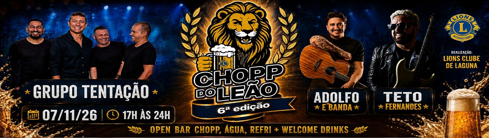 Capa 6ª FESTA DO CHOPP: CHOPP DO LEÃO