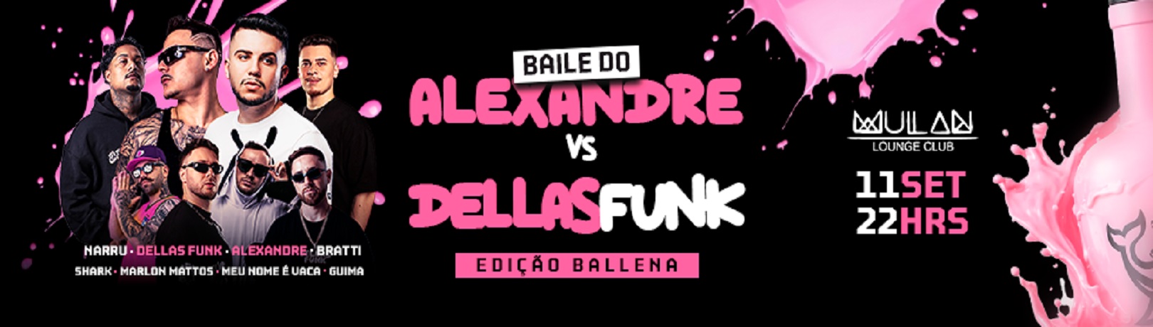 Capa BAILE DO ALEXANDRE VC DELLAS FUNK EDIÇÃO BALENA