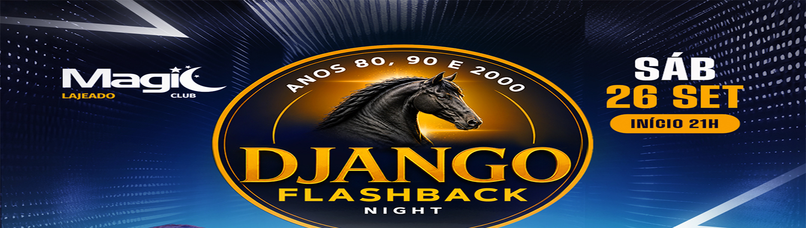 Capa DJANGO FLASHBACK NIGHT 26.09