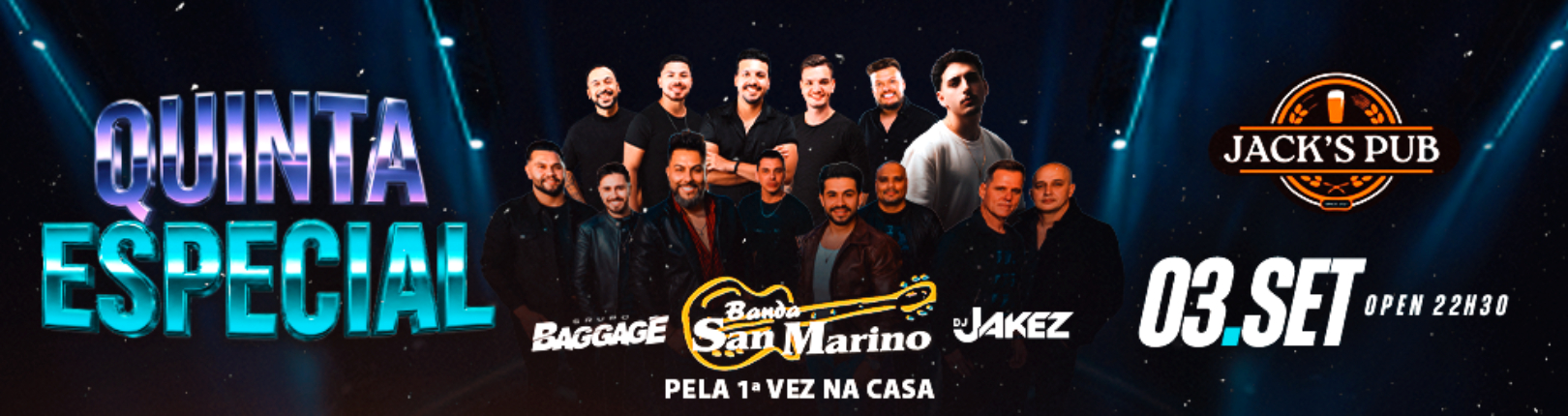 Capa QUINTA ESPECIAL NA JACKS PUB 03.09