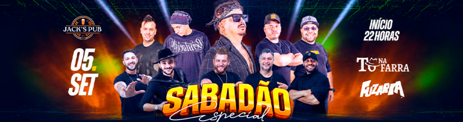 Capa SABADÃO ESPECIAL NA JACKS PUB
