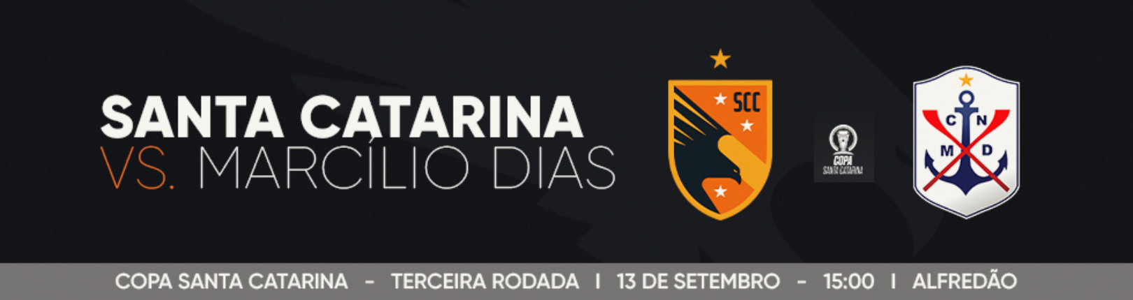 Capa SANTA CATARINA VS MARCILIO DIAS - COPA SANTA CATARINA
