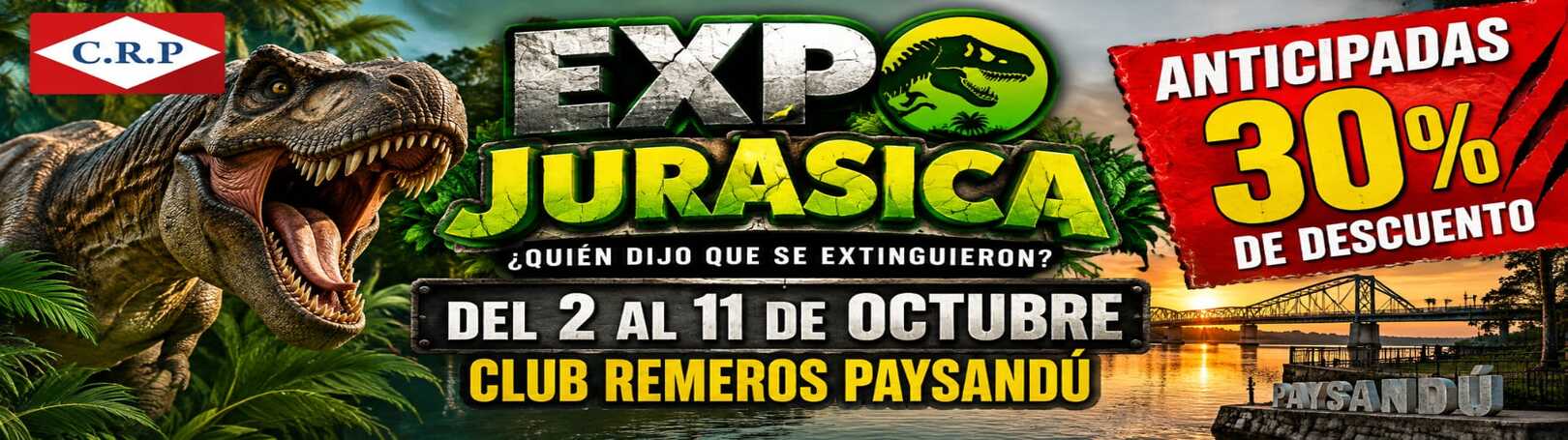Capa EXPO EXPERIENCIA JURASICA EN PAYSANDU