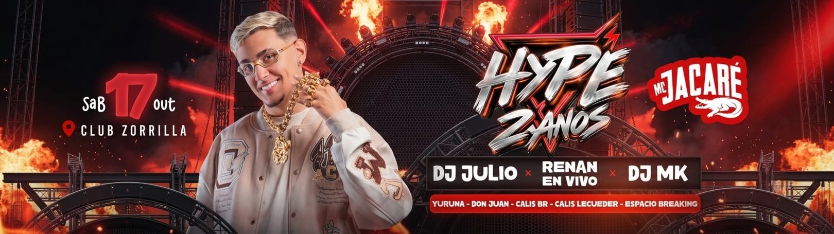 Capa HYPE 2 AÑOS -  MC JACARE - BR  