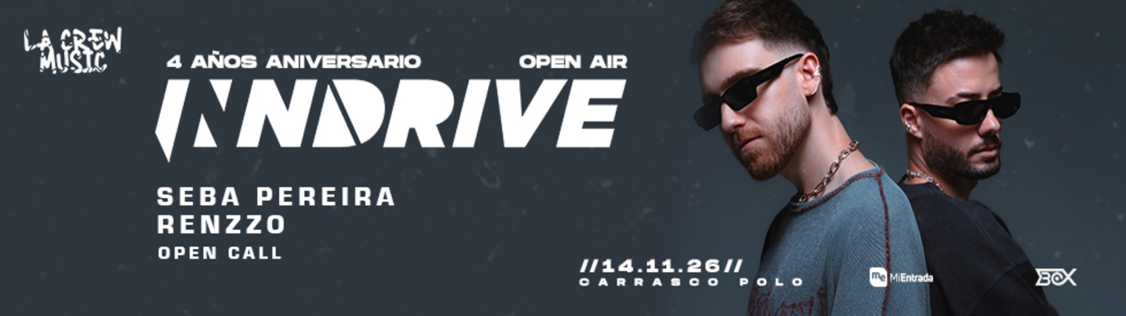 Capa 4THO ANIVERSARIO LA CREW MUSIC PRESS INNDRIVE