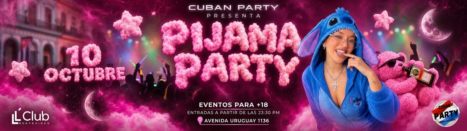 Capa PIJAMA PARTY DE CUBAN PARTY 10.10