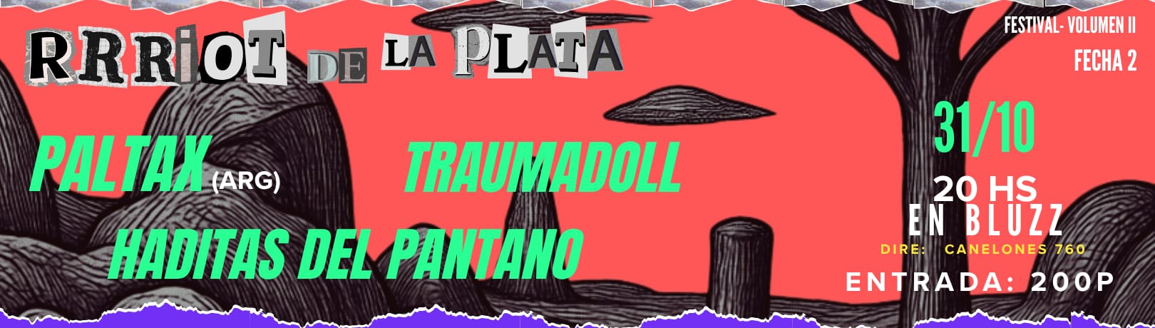 Capa RRRIOT DE LA PLATA VOL. II / 2DA FECHA