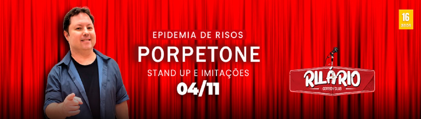 Capa PORPETONE - STAND UP E IMITAÇÕES EM TUBARÃO SC