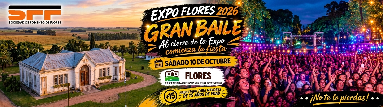 Capa EXPO FLORES - GRAN BAILE