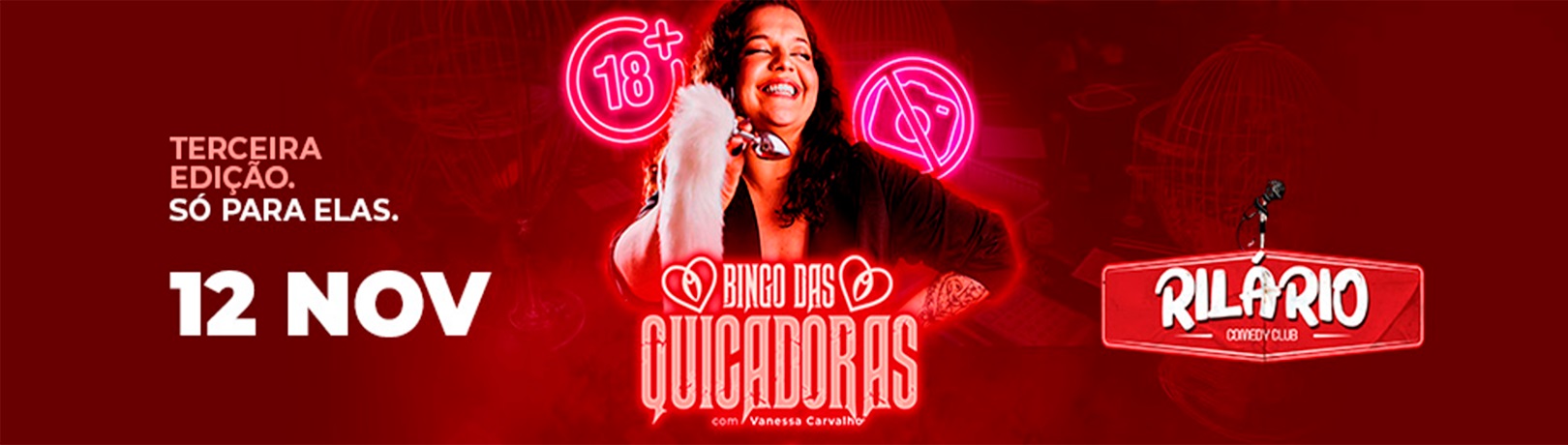Capa BINGO DAS QUICADORAS 3° EDIÇÃO (SOMENTE PARA MULHERES) EM TUBARÃO - SC