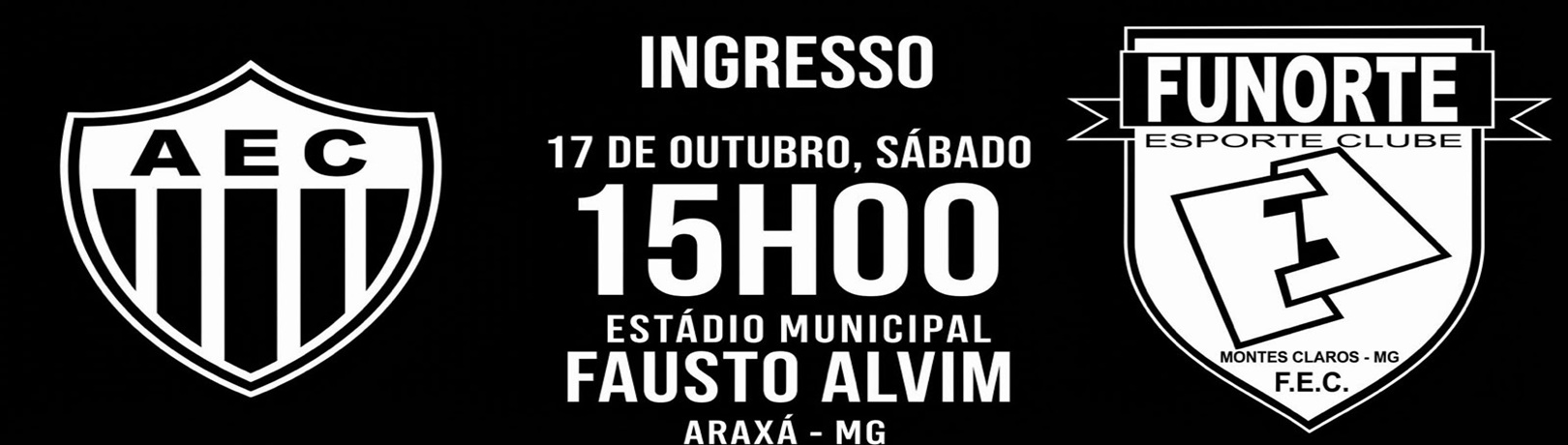 Capa ARAXÁ ESPORTE CLUBE X FUNORTE (JOGO 28  5ª RODADA)