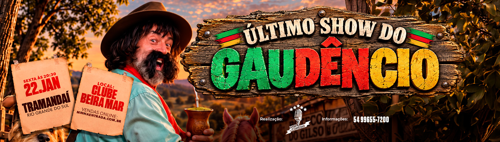 Capa O ULTIMO SHOW DO GAUDÊNCIO EM TRAMANDAÍ