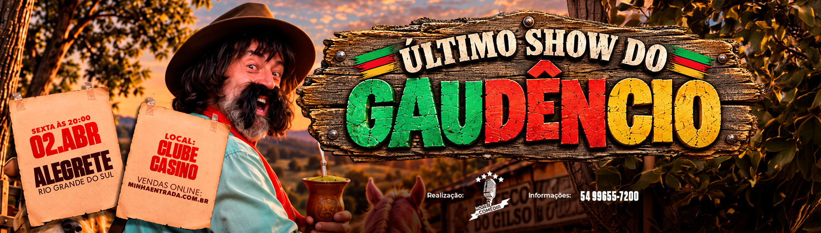 Capa O ULTIMO SHOW DO GAUDÊNCIO EM ALEGRETE